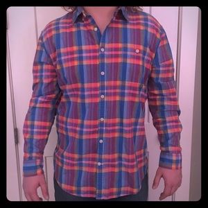 TOMMY HILFIGER NEW YORK FIT PLAID XXL MENS SHIRT
